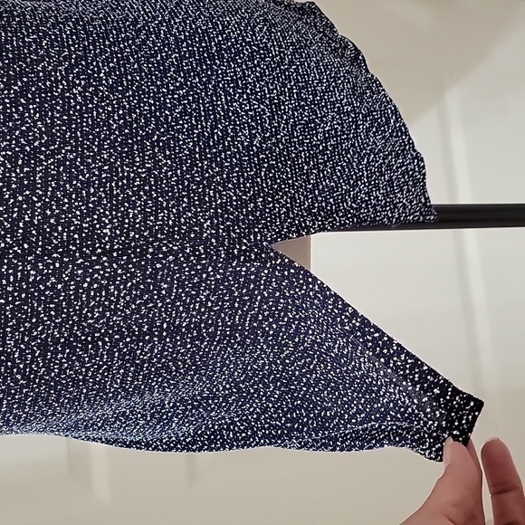 Chaus Size M Navy Blue with Gray and Silver Glittery Sleeveless Top, NEW w/ Tag - Picture 5 of 12